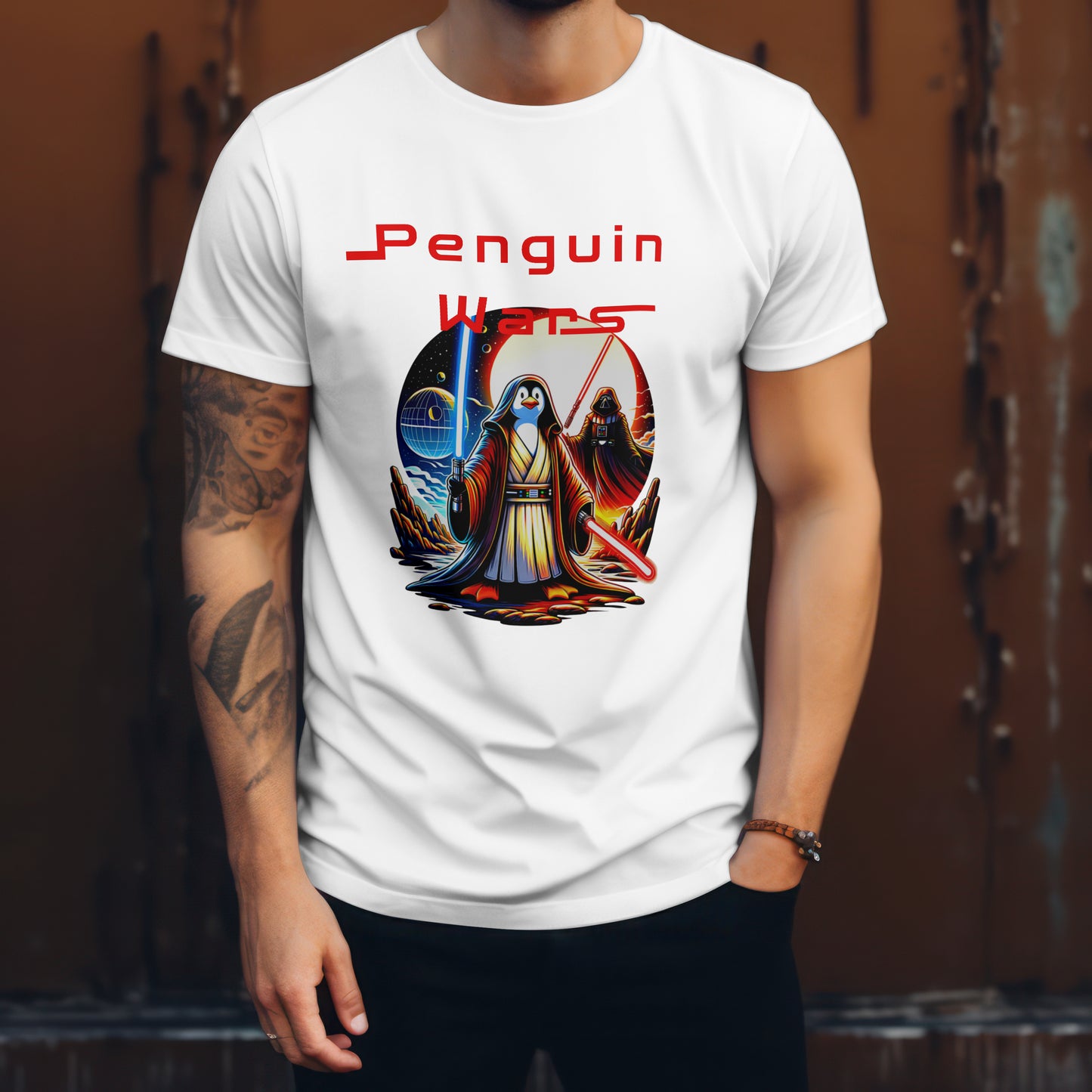 Penguin Wars – Unisex T-shirt