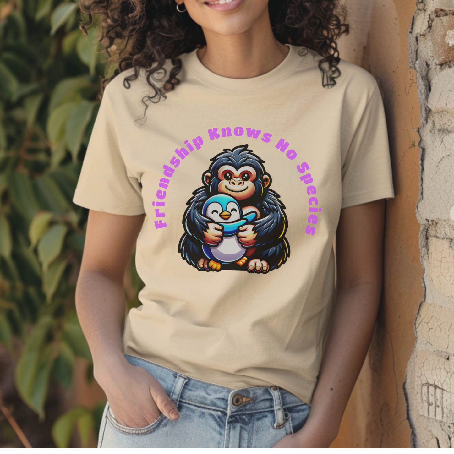 Friendship Knows No Species – Unisex T-shirt