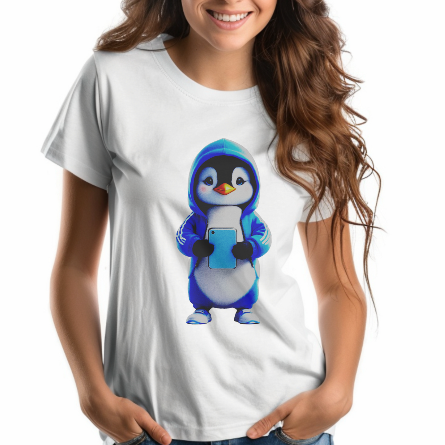 Selfie Time Penguin – Street Cool Style – Unisex T-shirt