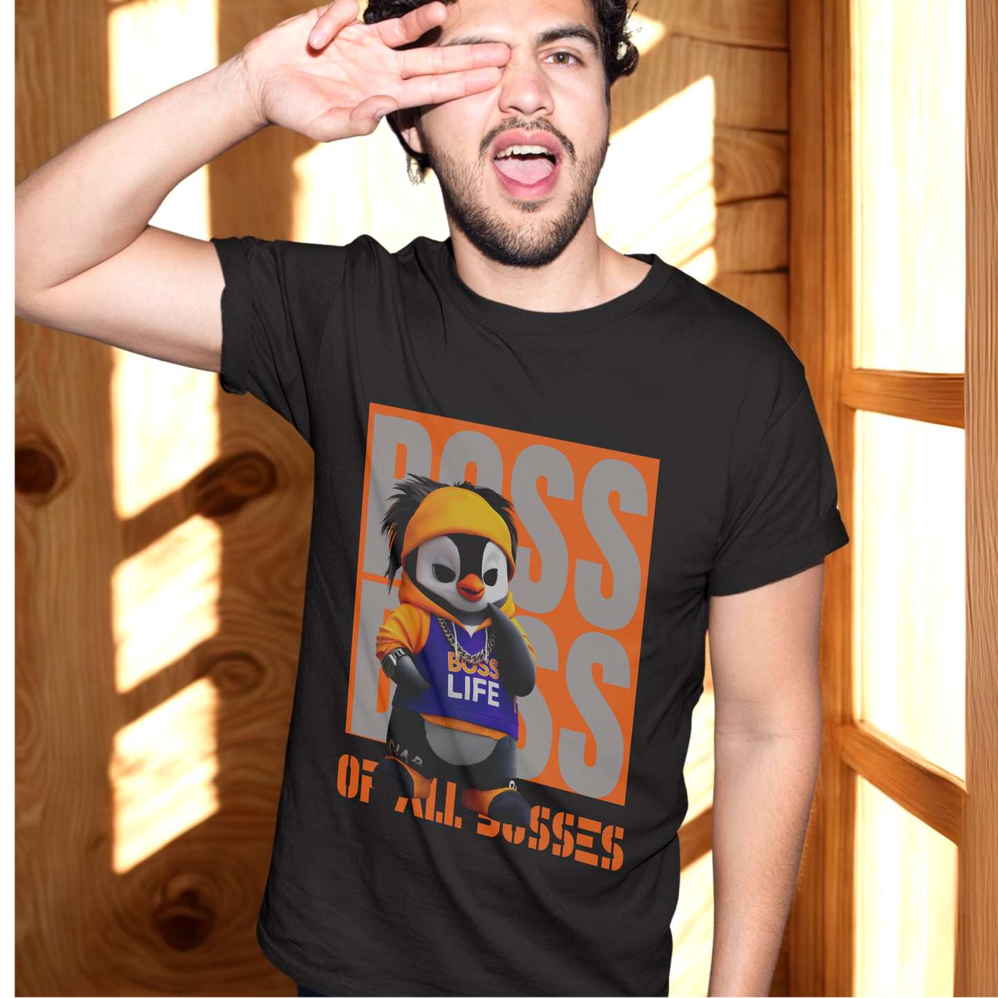 Boss of All Bosses – Street King Penguin – Unisex T-shirt