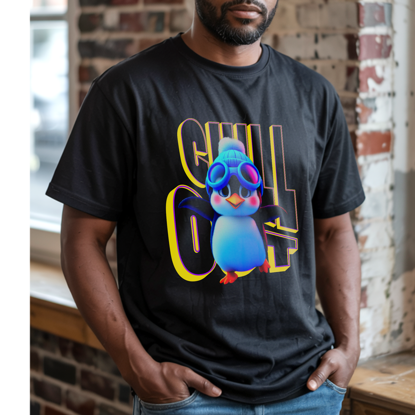Chill Out Penguin – Unisex T-shirt