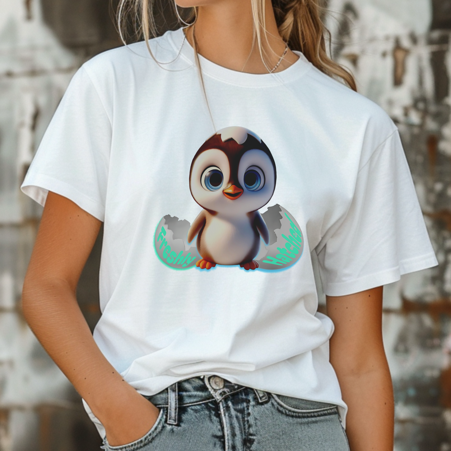 Freshly Hatched – Cute Baby Penguin – Unisex T-shirt
