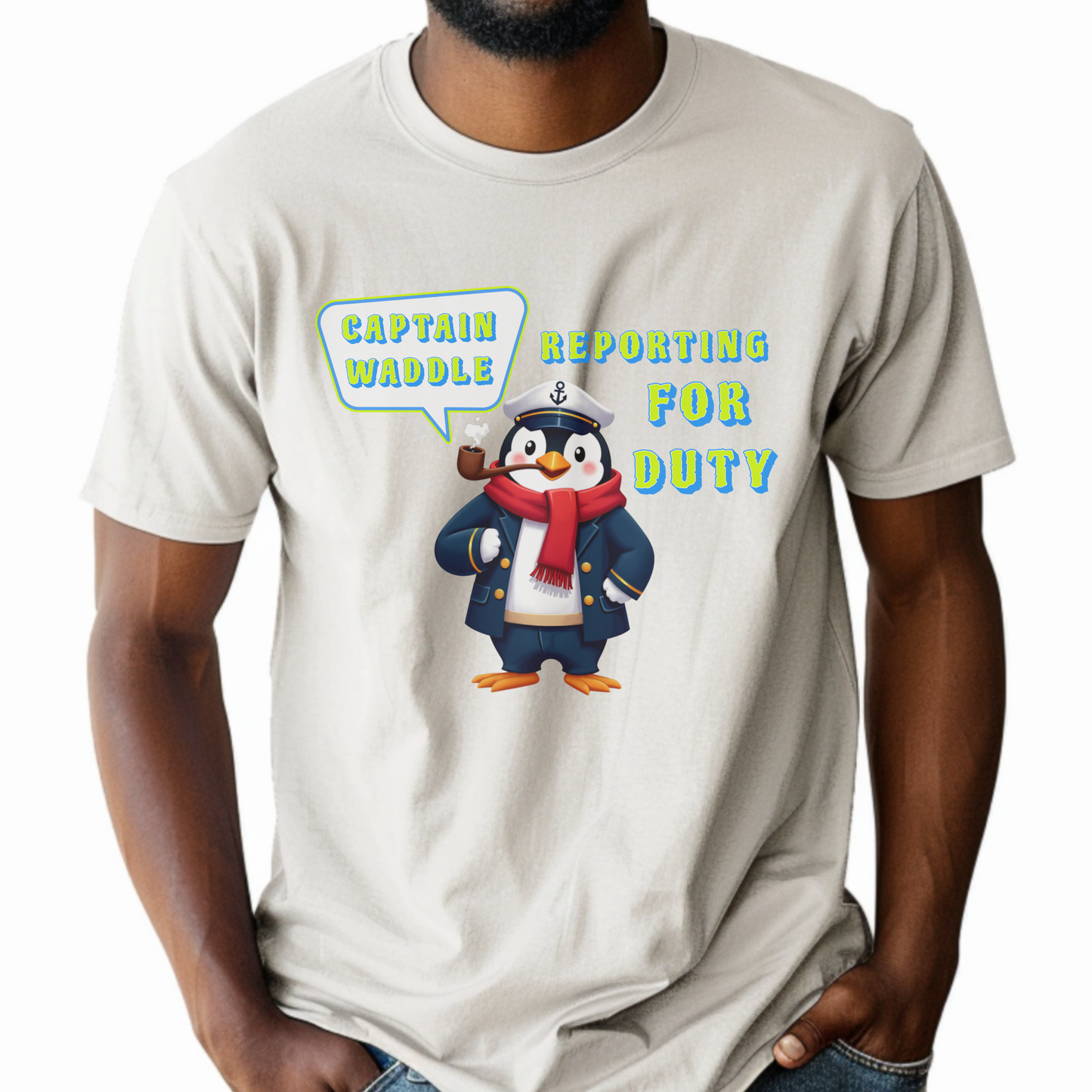 Captain Waddle Reporting for Duty – Unisex T-shirt