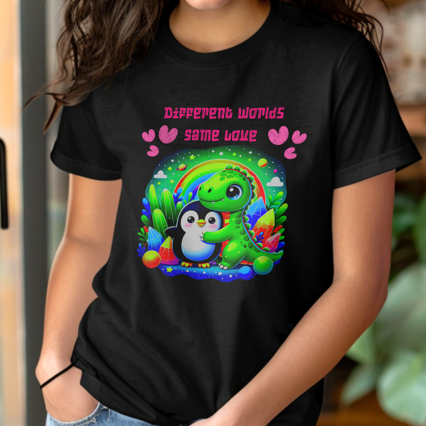 Different Worlds, Same Love – Unisex T-shirt