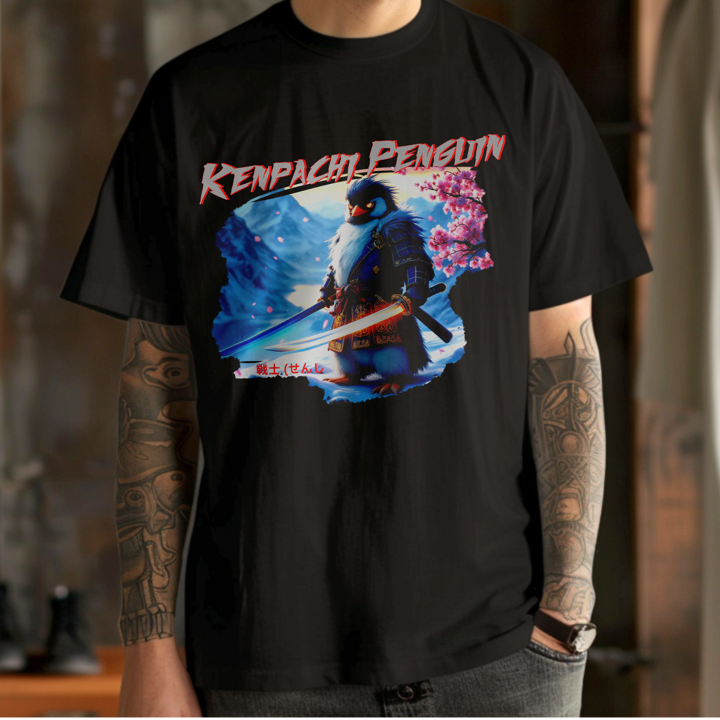 Kenpachi Penguin Samurai – Unisex T-shirt