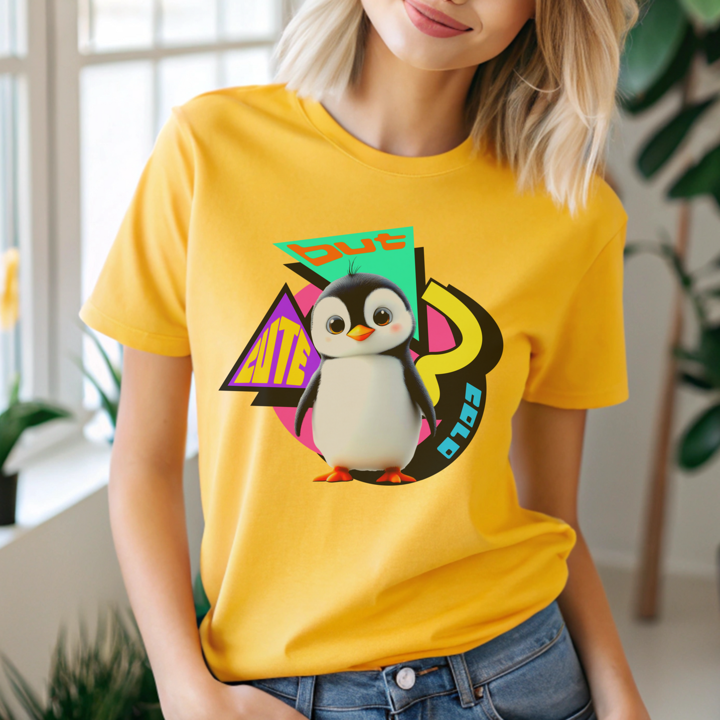 Elite Cold – Retro Pop Penguin – Unisex T-shirt