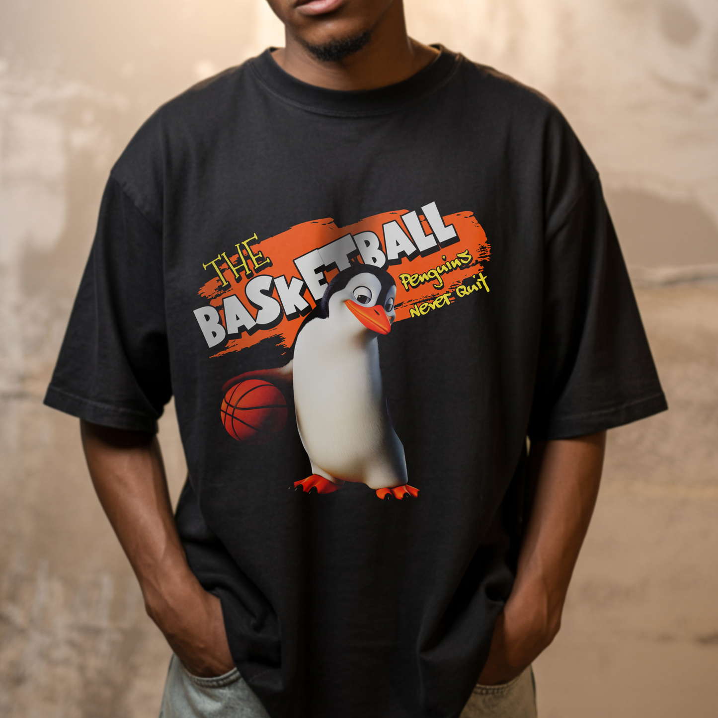 Basketball Penguin – Unisex T-shirt