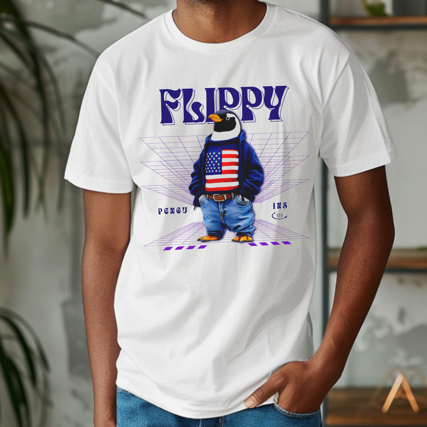 Flippy the Penguin – Unisex T-shirt