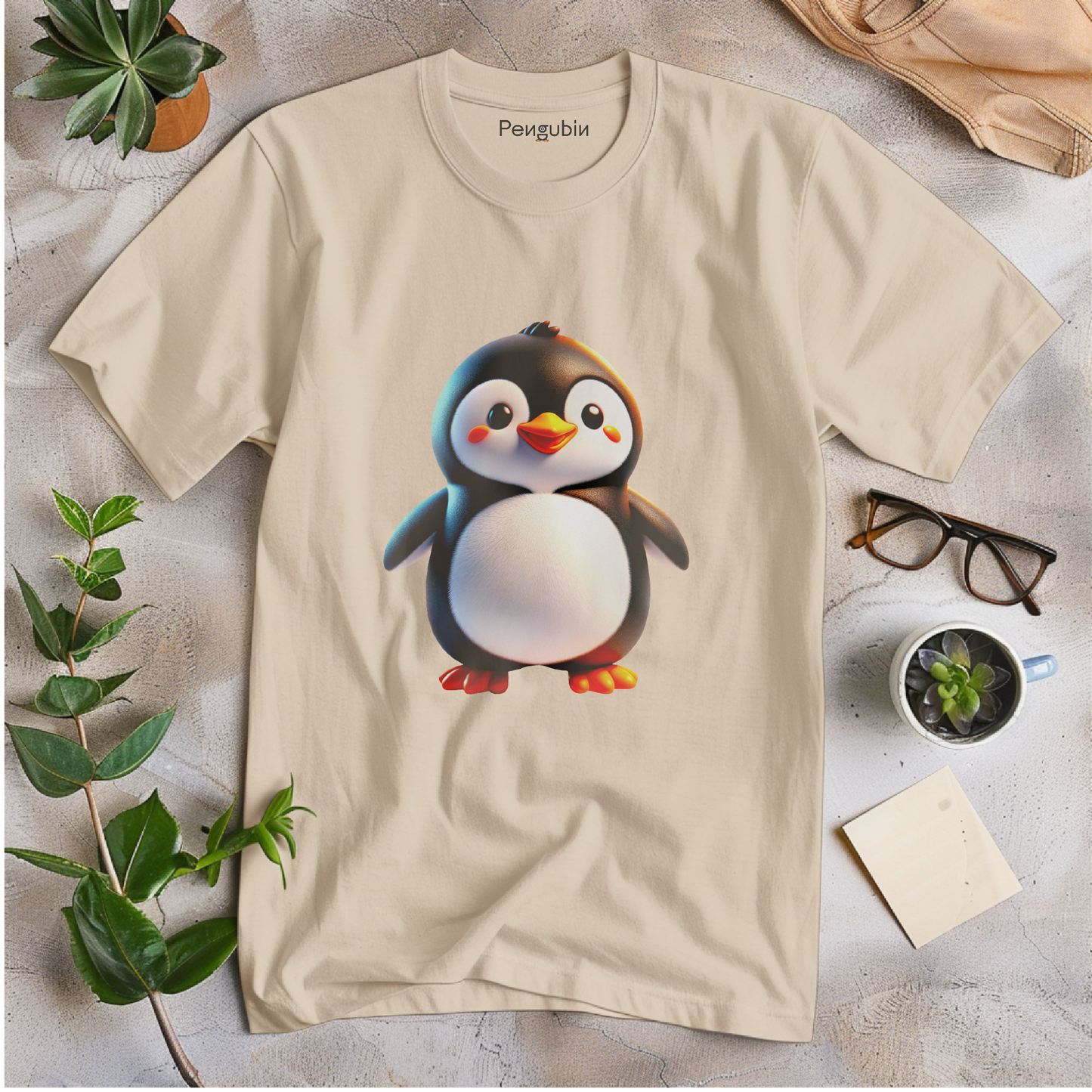 Classic Penguin Charm – Unisex T-shirt
