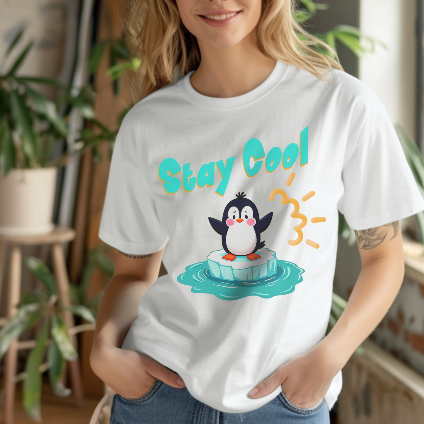 Stay Cool Penguin – Unisex T-shirt