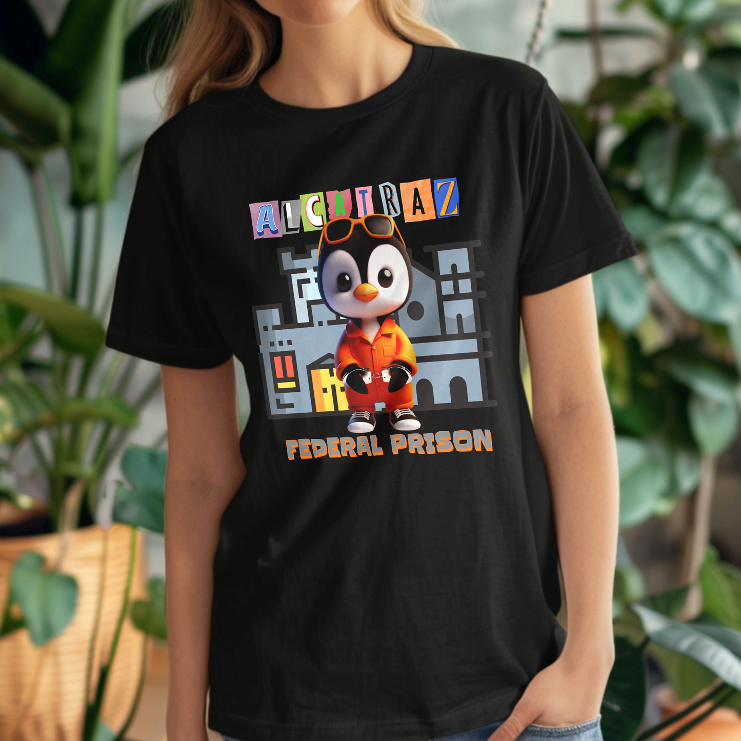 Alcatraz Penguin – Unisex T-shirt