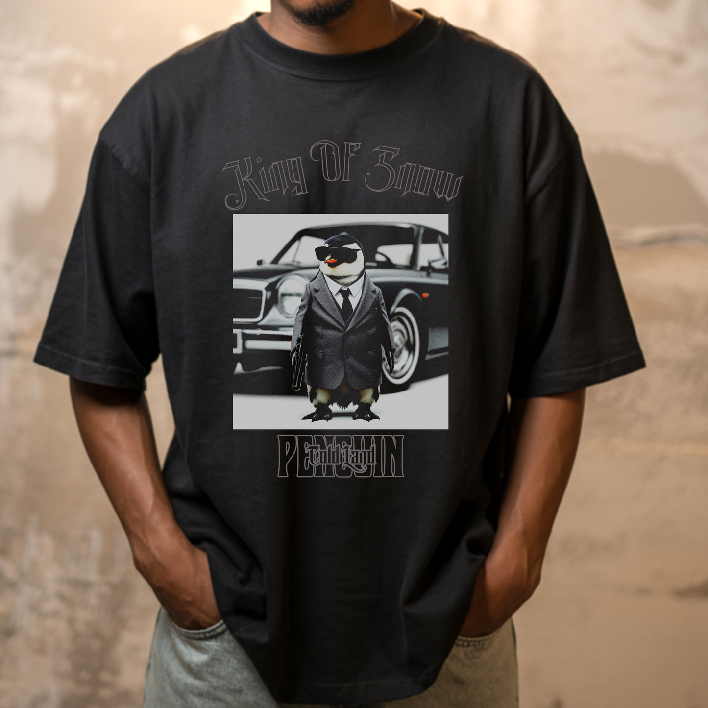 King of Snow – Mafia Boss Penguin – Unisex T-shirt