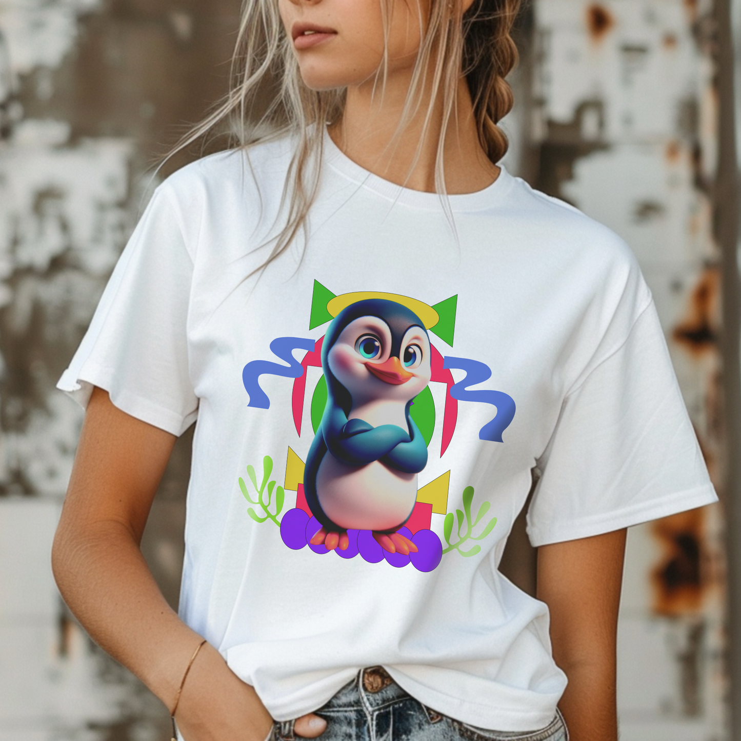 Confident Penguin Vibes – Unisex T-shirt