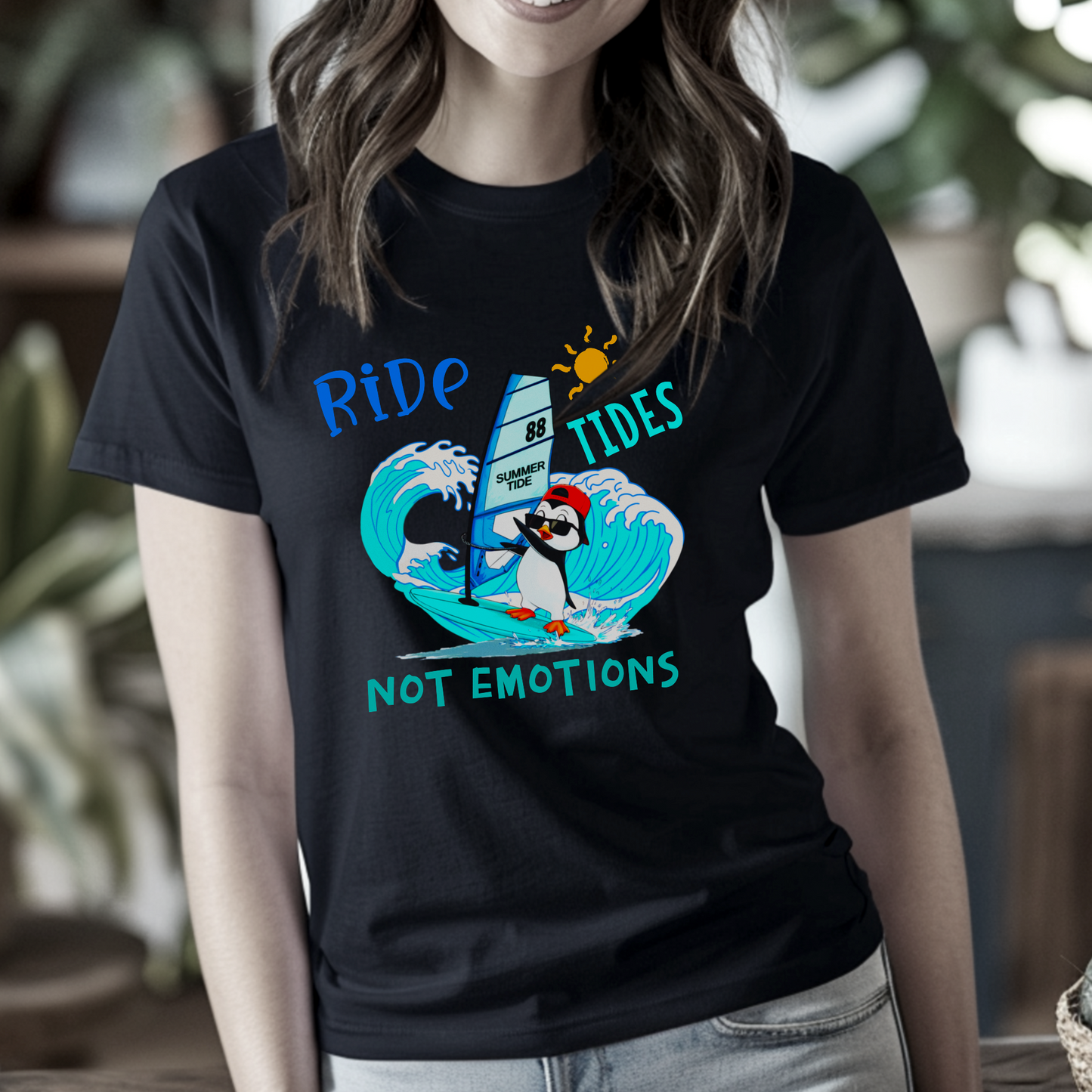 Ride Tides, Not Emotions – Unisex T-shirt