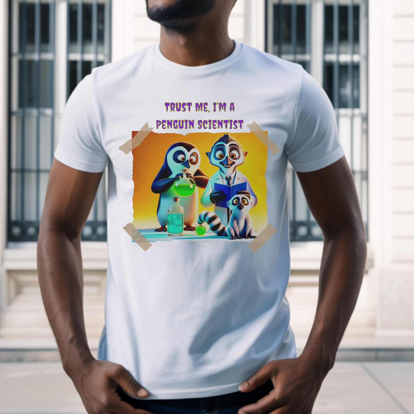 Penguin Scientist – Unisex T-shirt