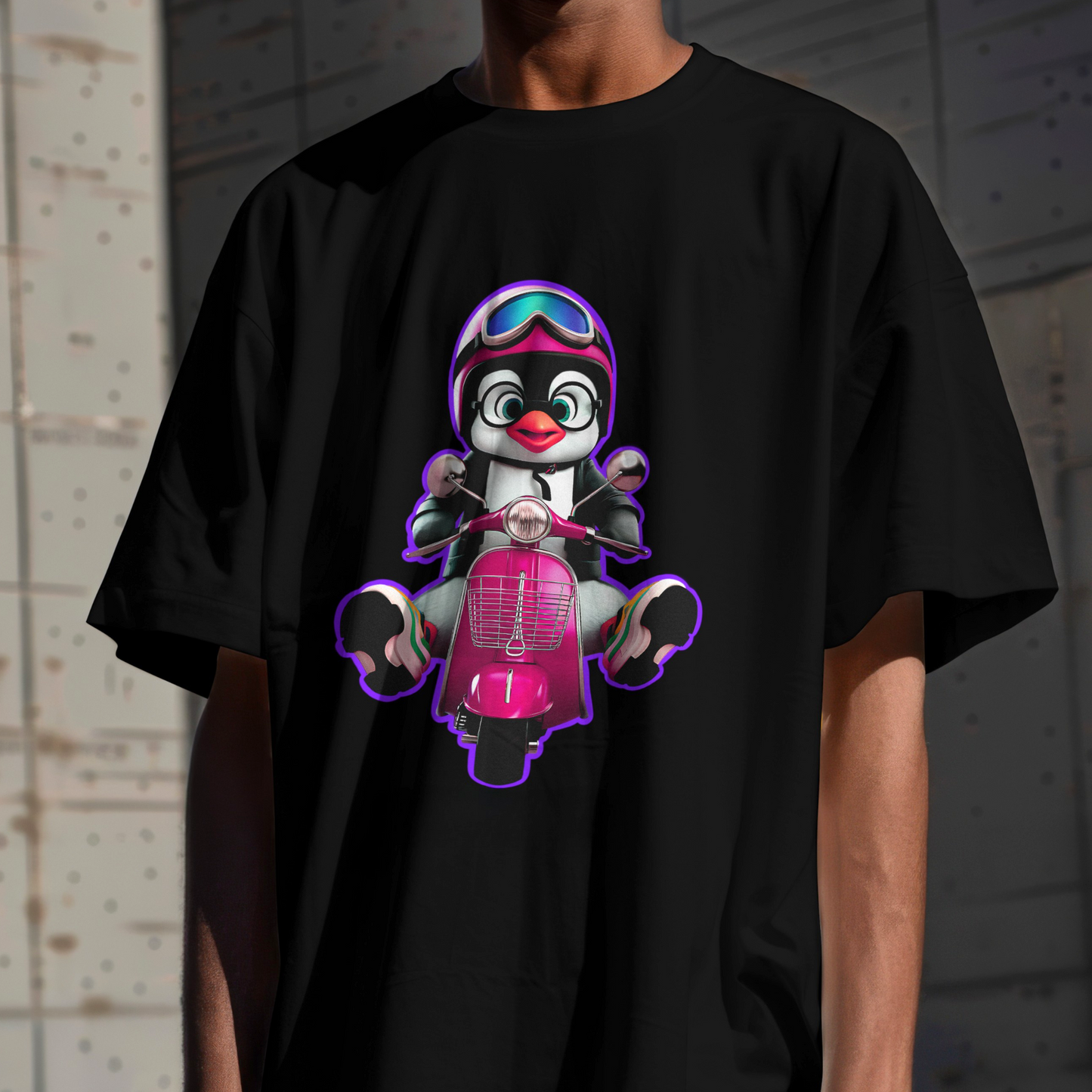 Scooter Penguin Vibes – Unisex T-shirt