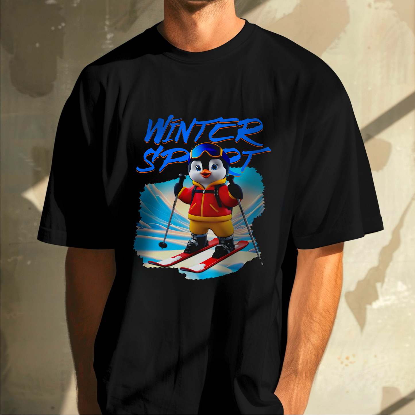 Winter Sport Penguin – Unisex T-shirt