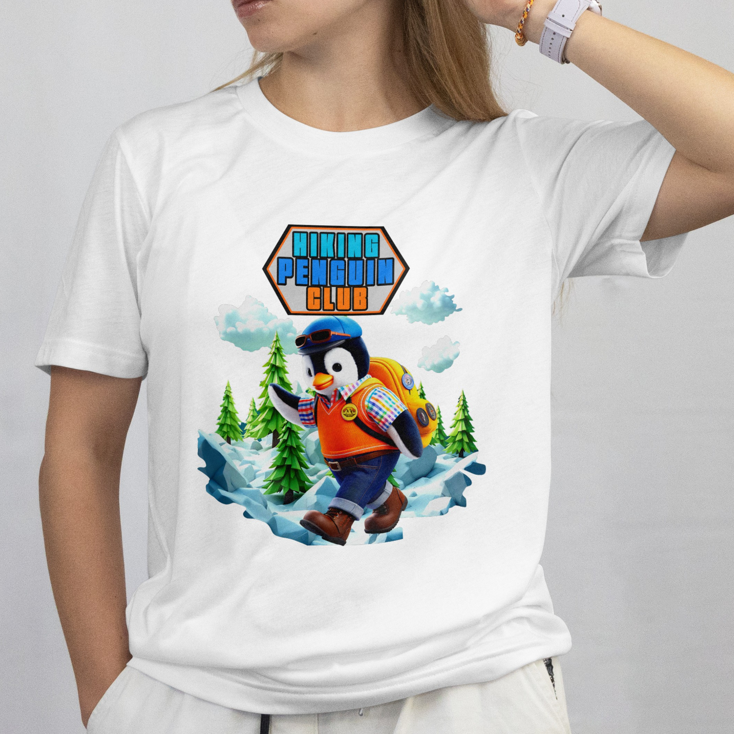 Hiking Penguin Club – Unisex T-shirt
