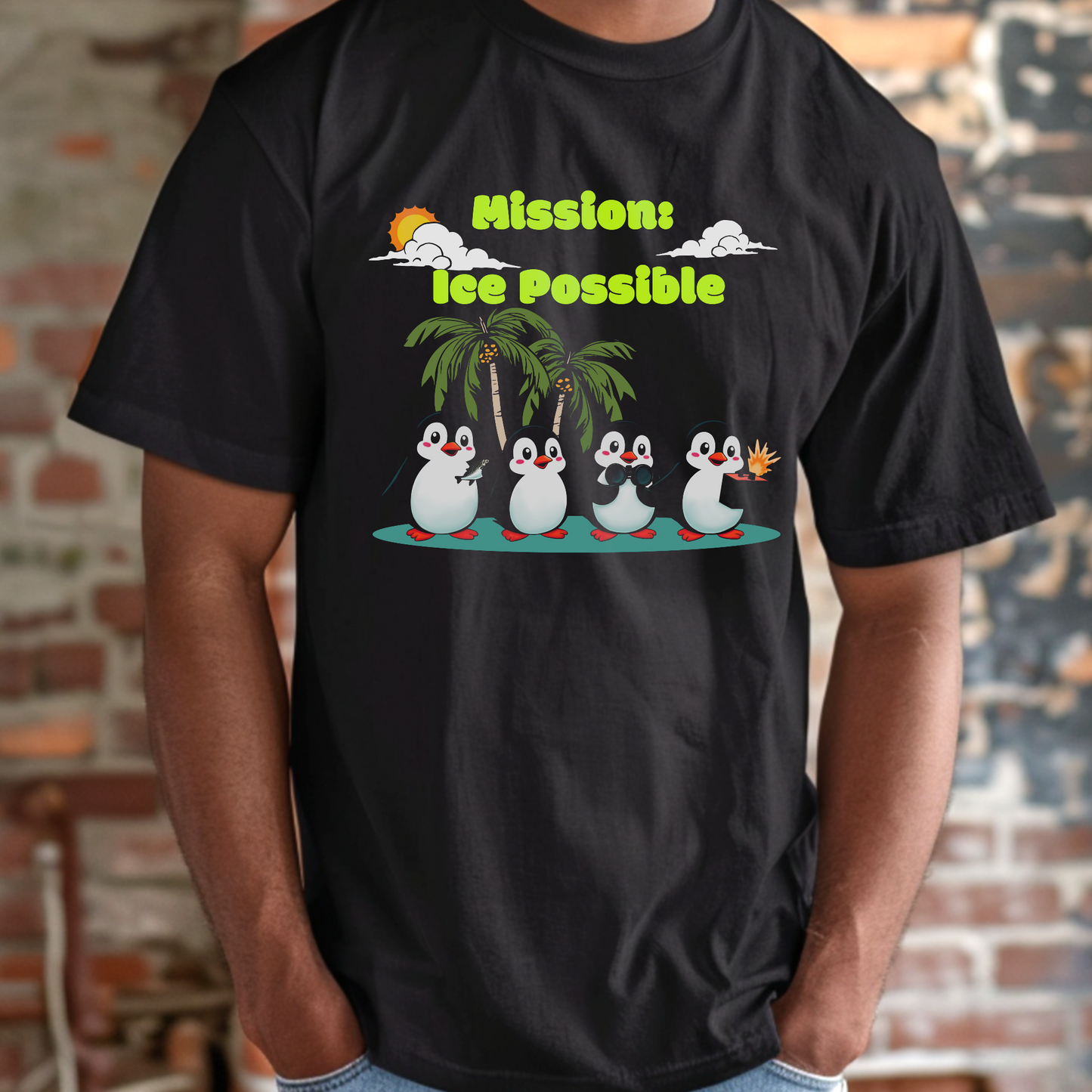 Mission: Ice Possible – Spy Penguin Squad – Unisex T-shirt