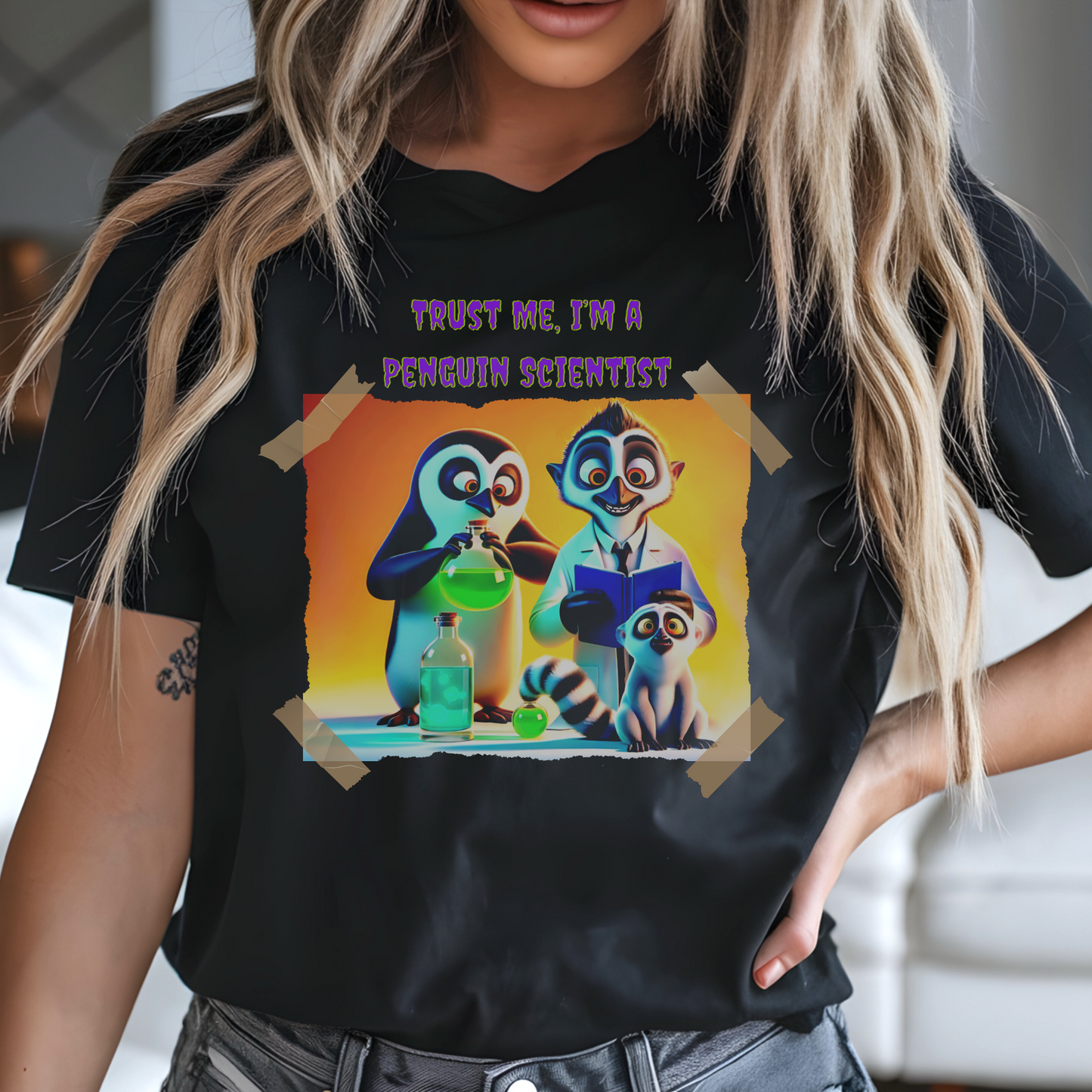 Penguin Scientist – Unisex T-shirt