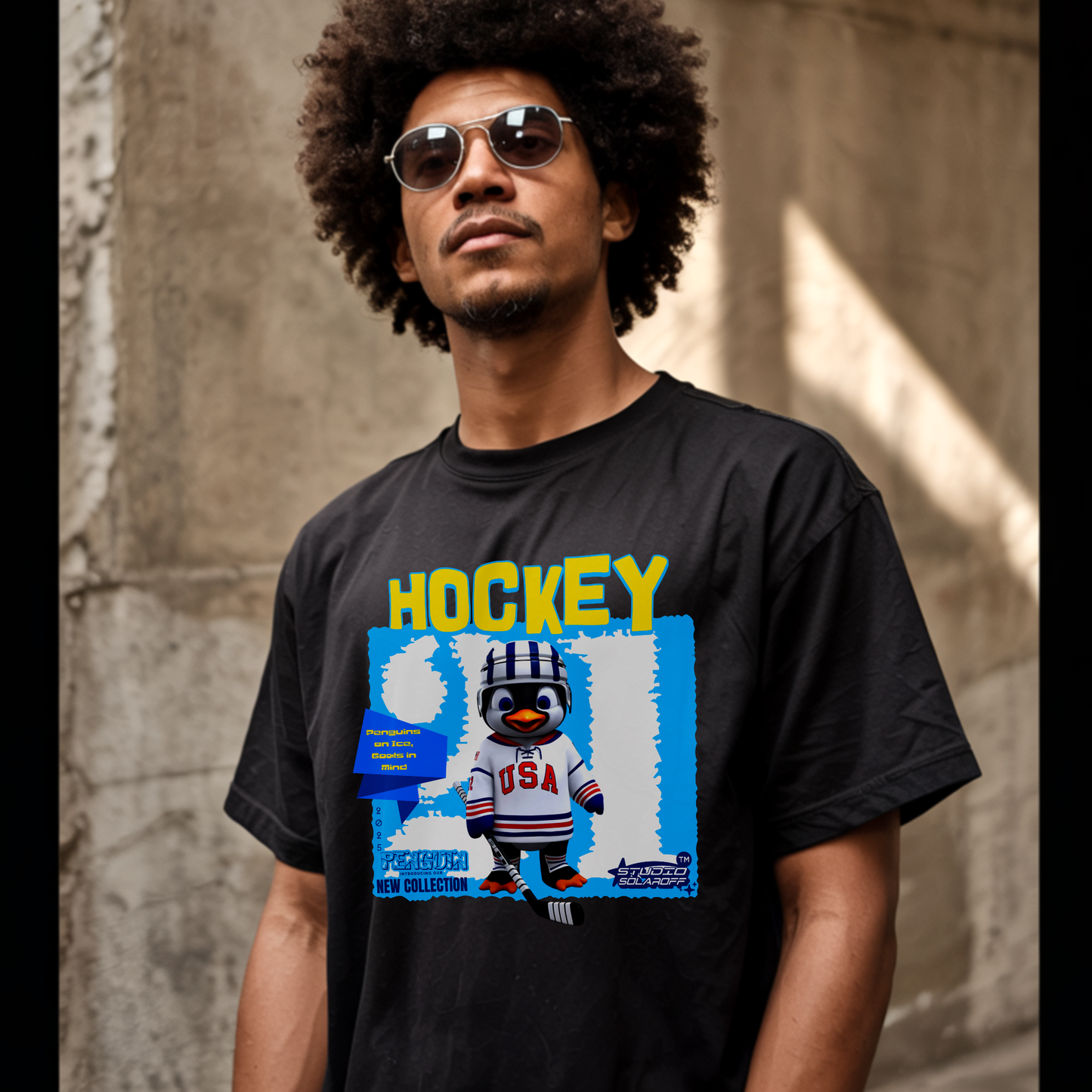 Ice Hockey Penguin – Unisex T-shirt