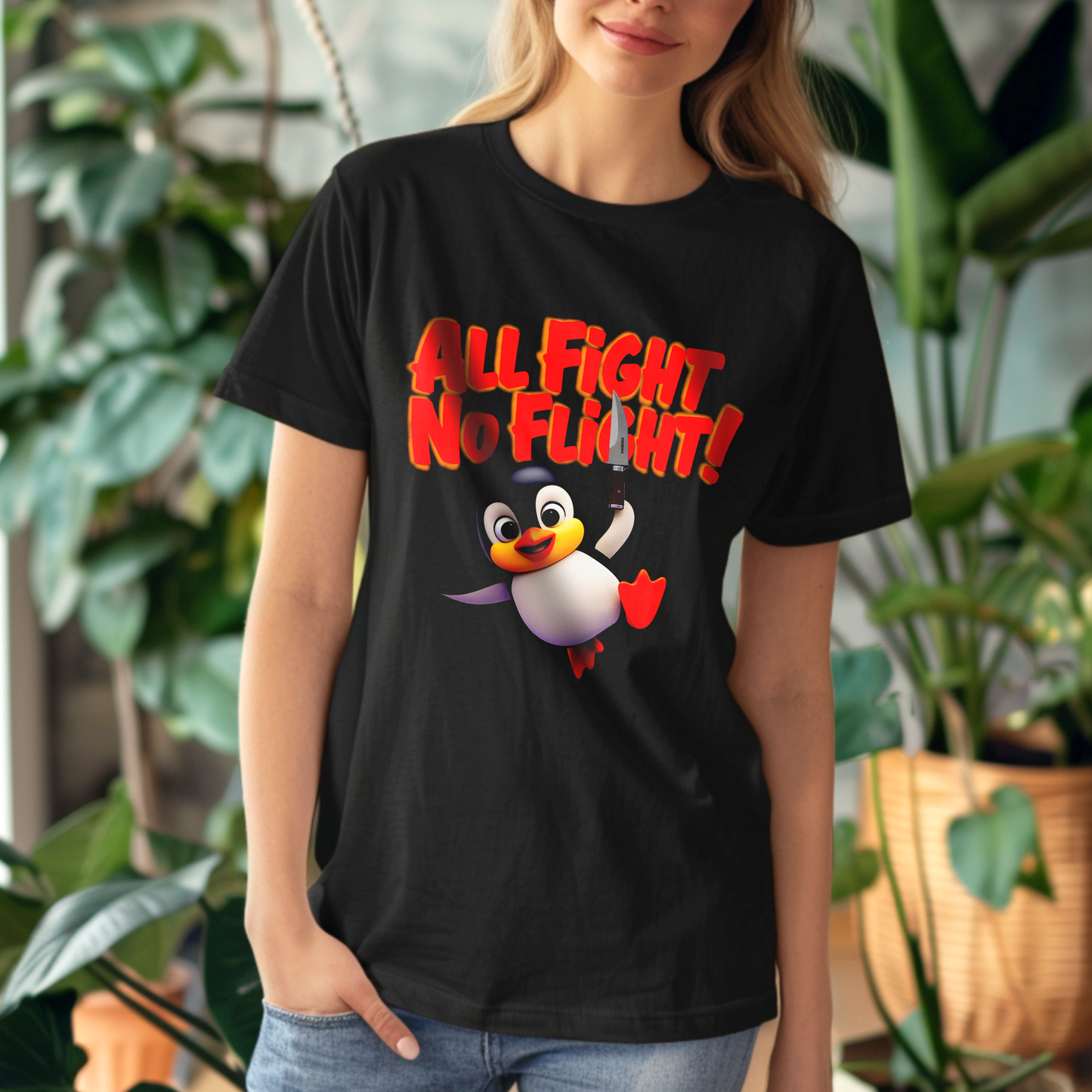 All Fight No Flight – Unisex T-shirt