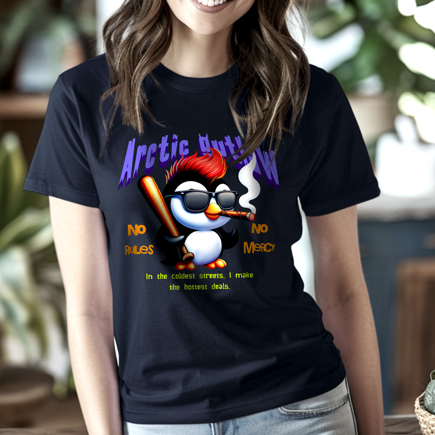 Arctic Outlaw Penguin – Unisex T-shirt