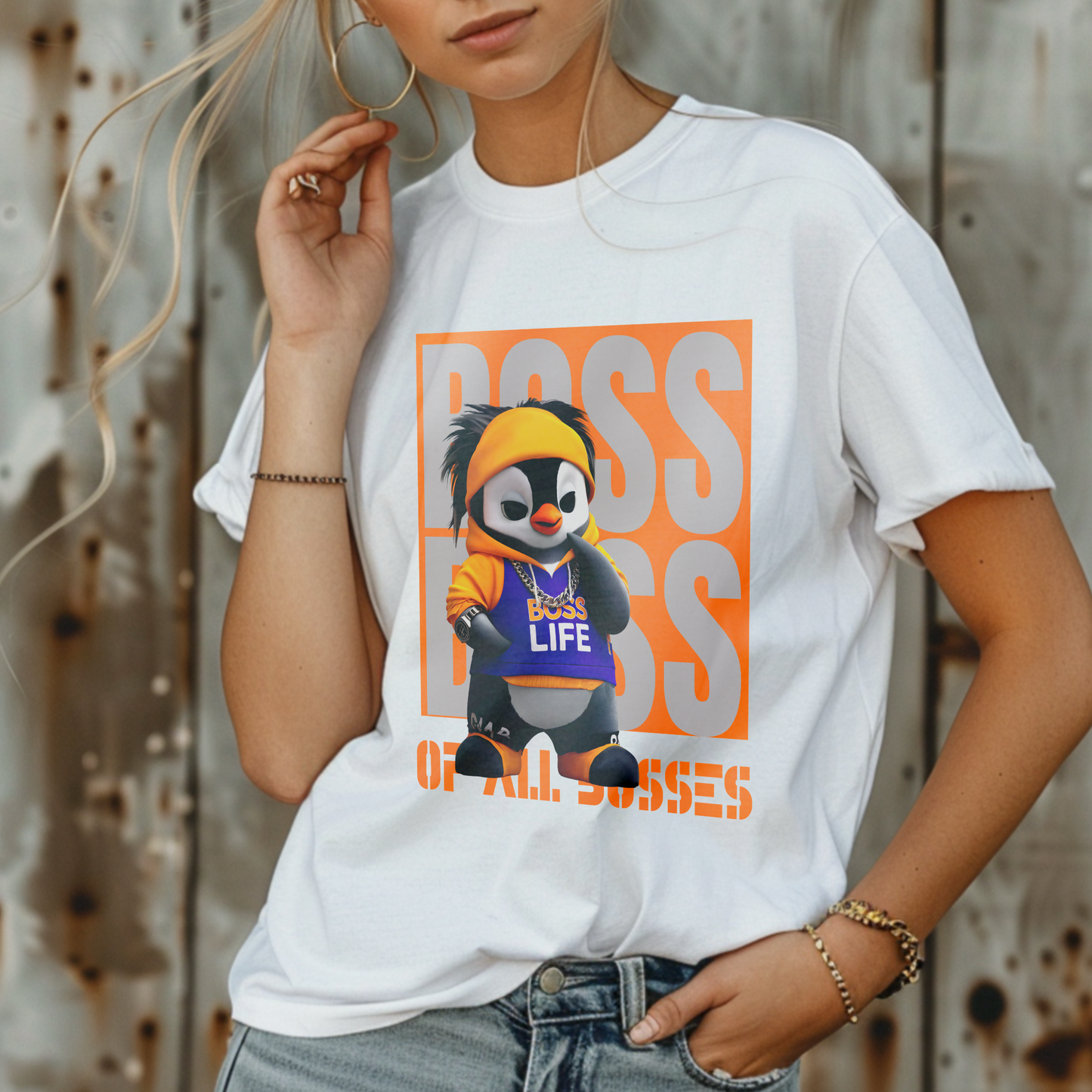 Boss of All Bosses – Street King Penguin – Unisex T-shirt