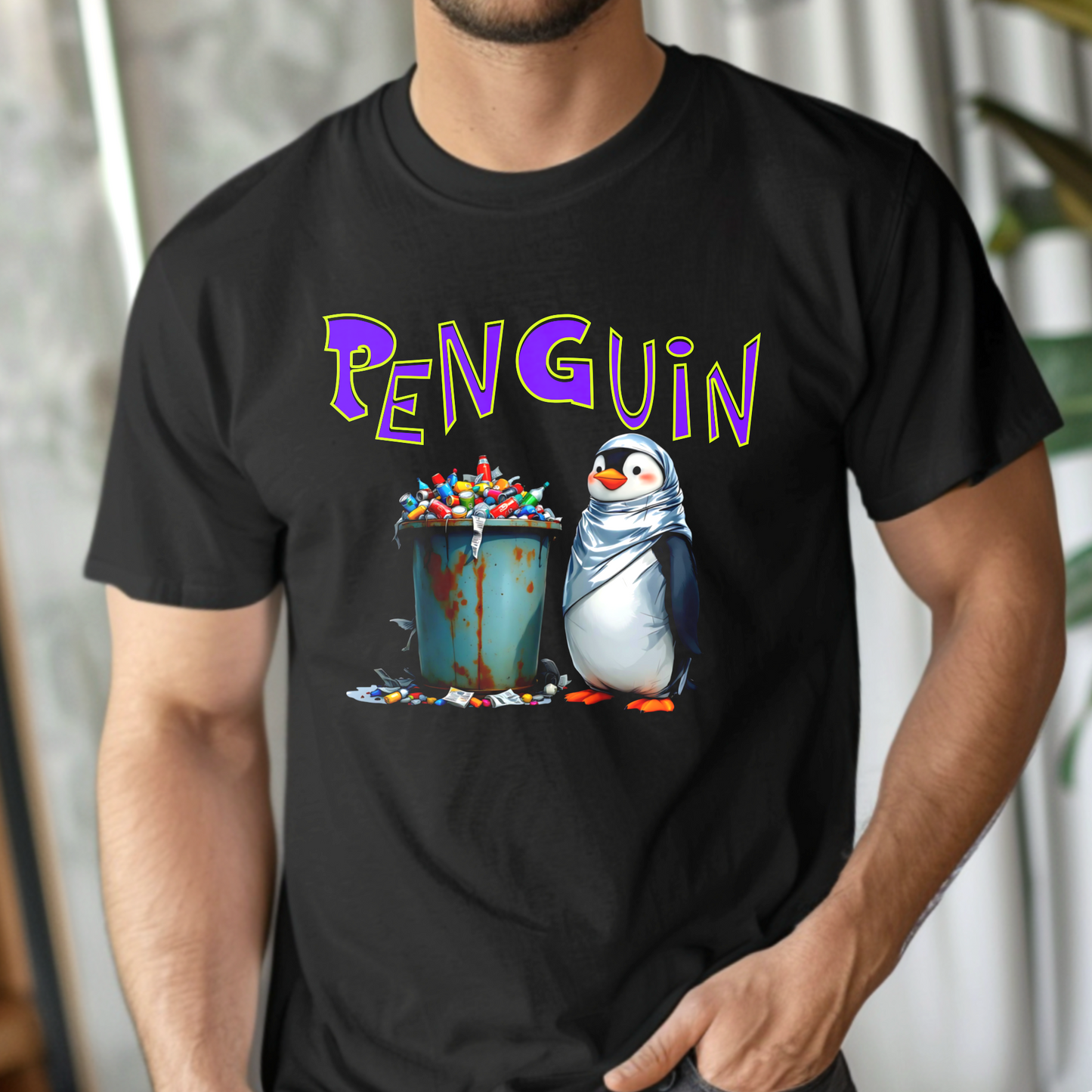 Streetwise Penguin – Unisex T-shirt