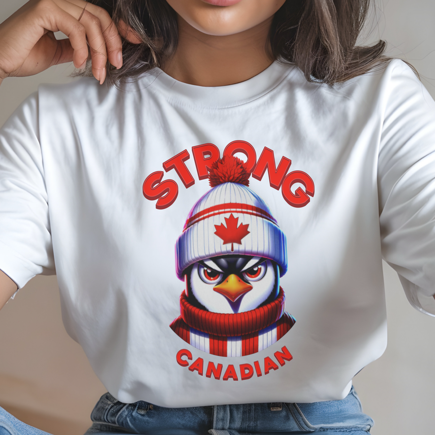 Strong Canadian Penguin – Unisex T-shirt
