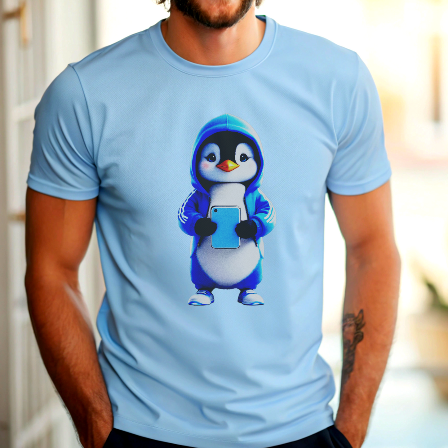 Selfie Time Penguin – Street Cool Style – Unisex T-shirt