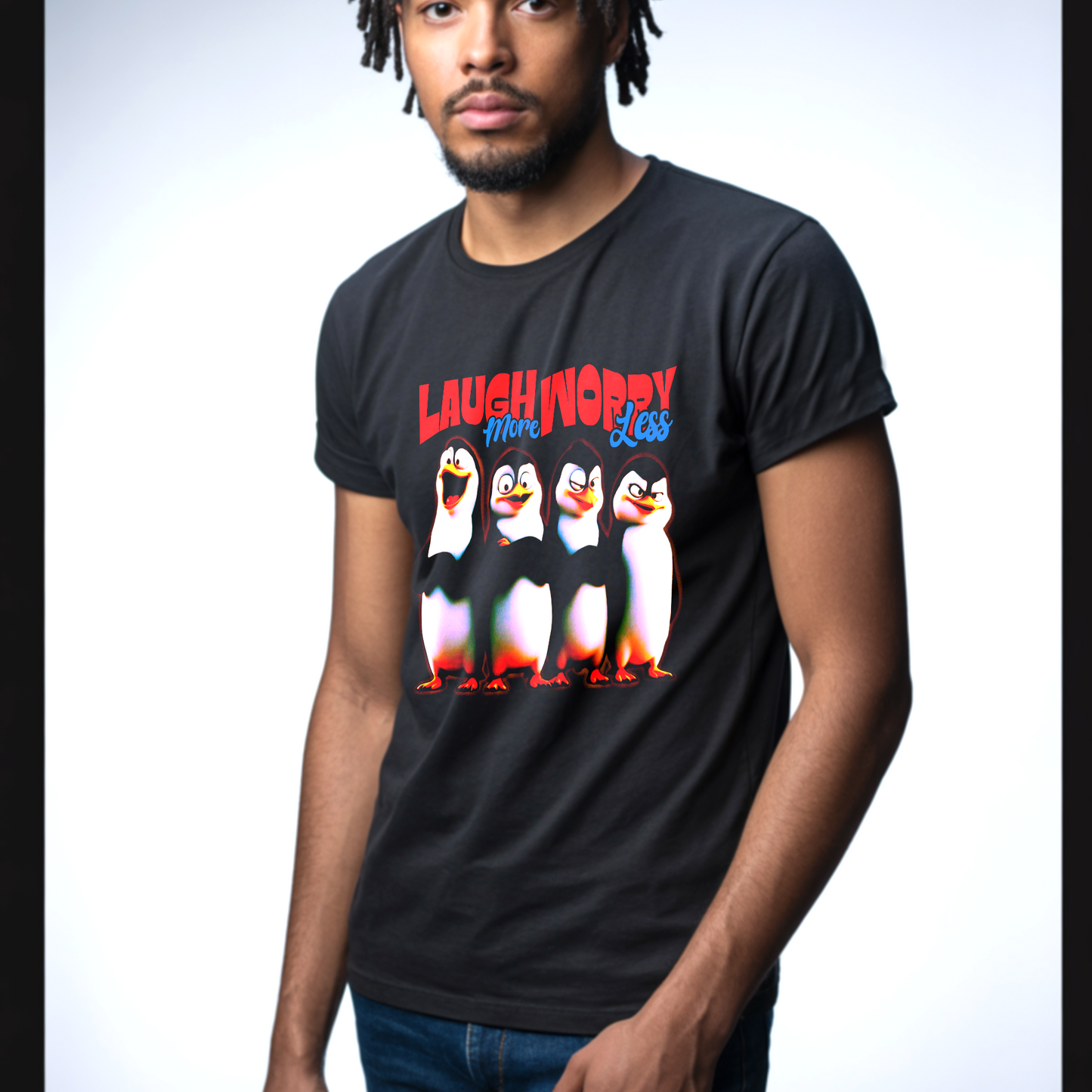 Laugh More, Worry Less – Unisex T-shirt