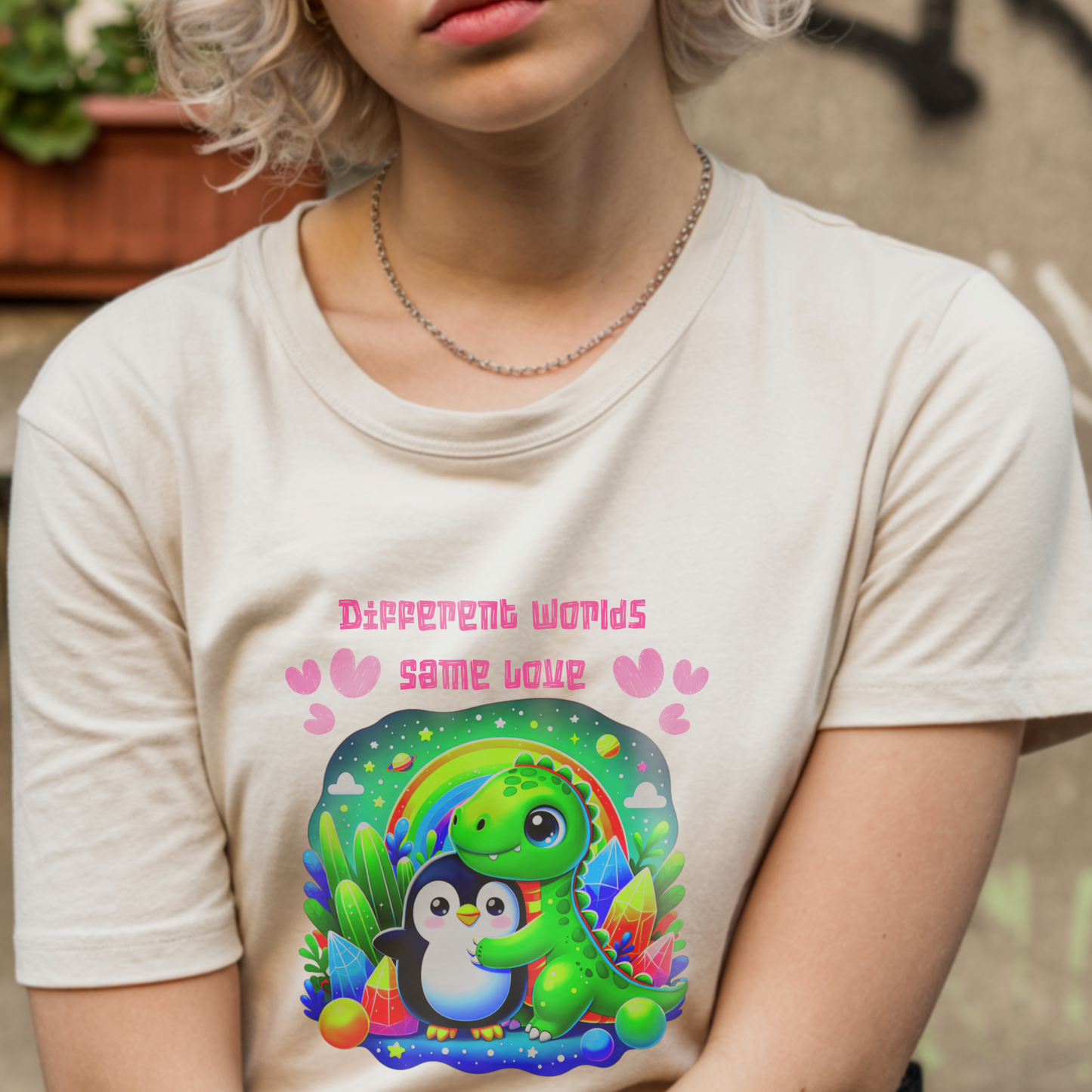 Different Worlds, Same Love – Unisex T-shirt