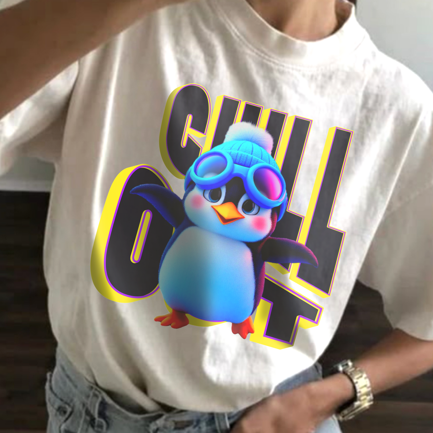 Chill Out Penguin – Unisex T-shirt