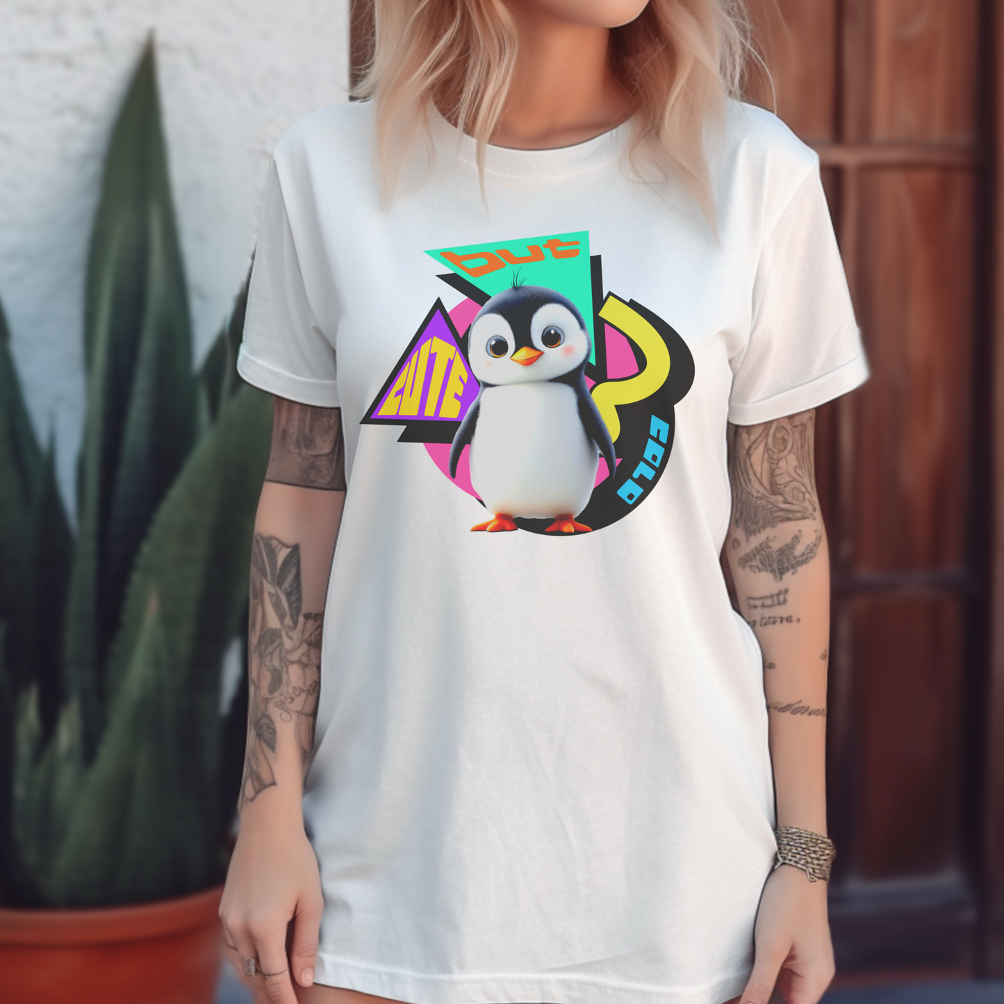 Elite Cold – Retro Pop Penguin – Unisex T-shirt