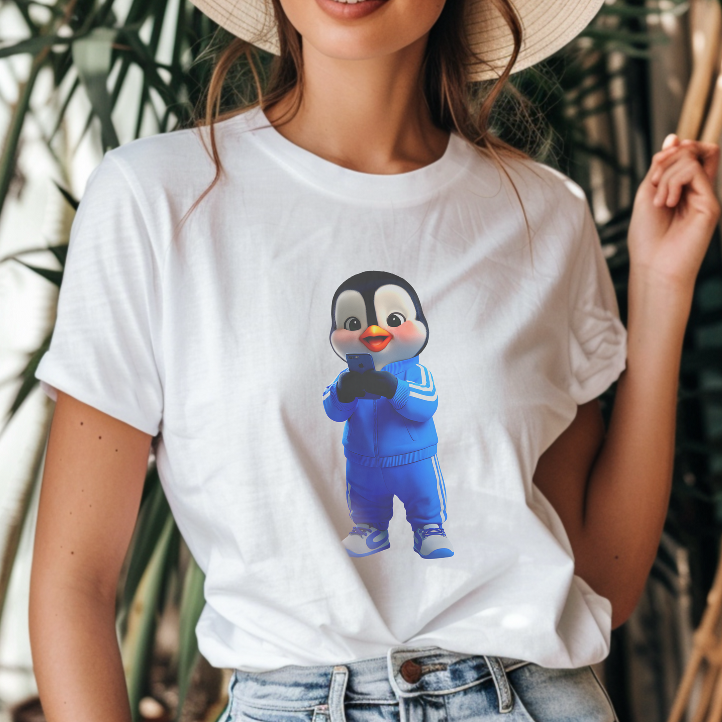 Chill Penguin in Tracksuit – Unisex T-shirt