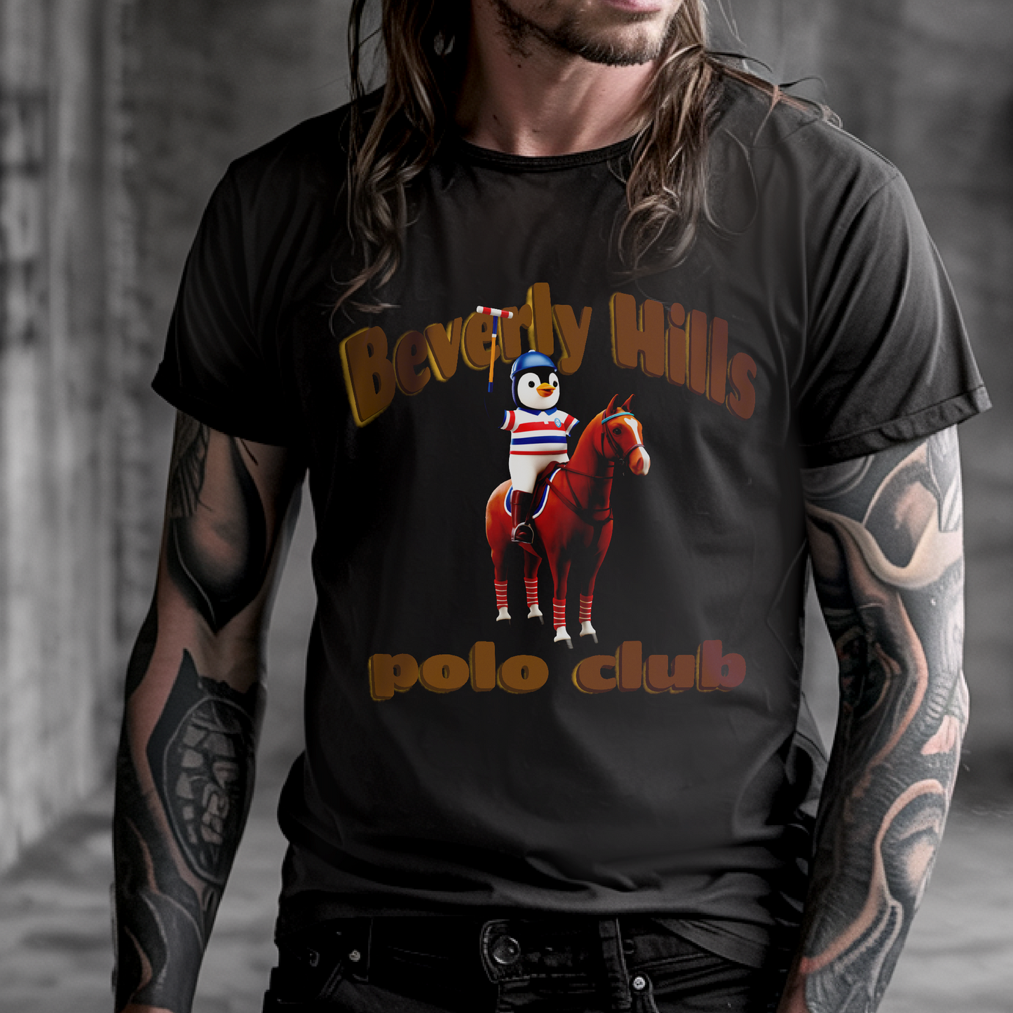 Beverly Hills Polo Penguin – Unisex T-shirt