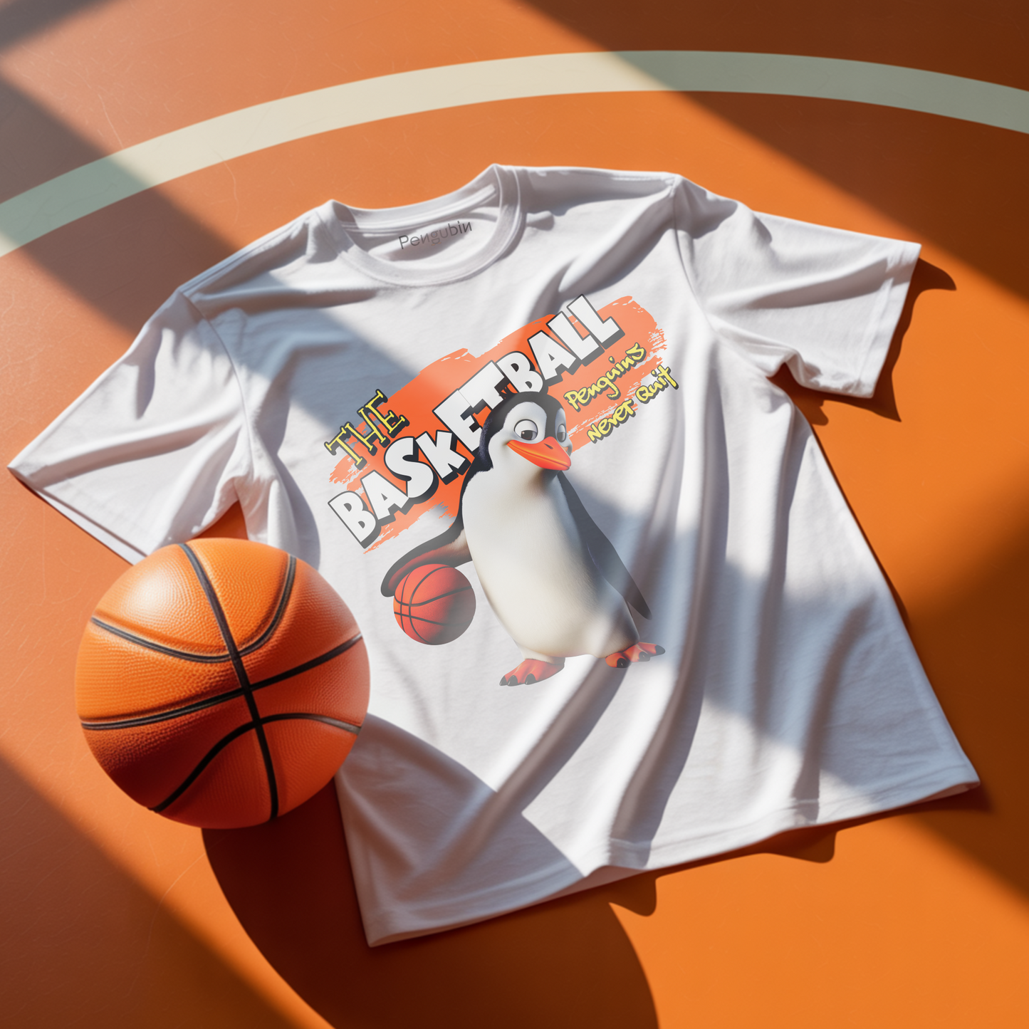 Basketball Penguin – Unisex T-shirt
