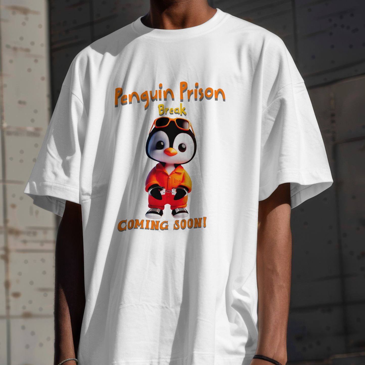 Penguin Prison Break – Coming Soon! – Unisex T-shirt