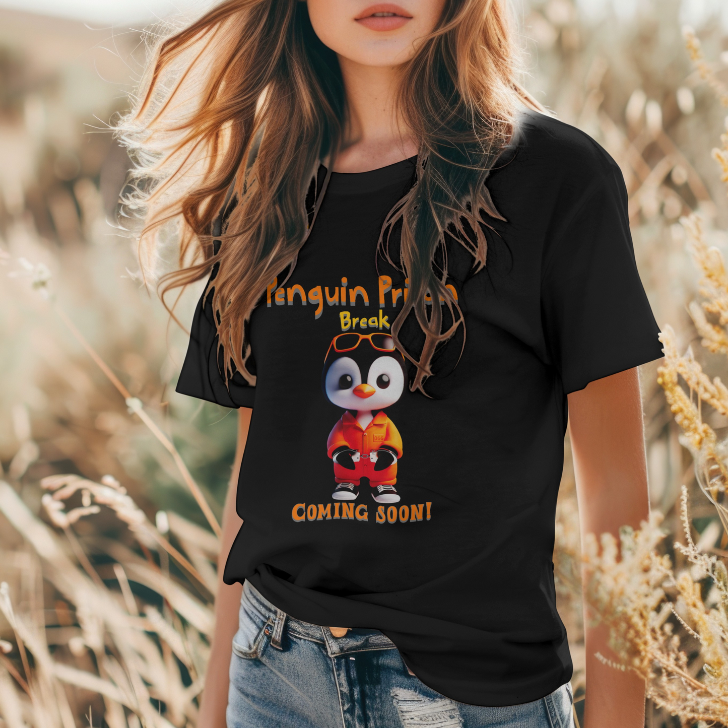 Penguin Prison Break – Coming Soon! – Unisex T-shirt