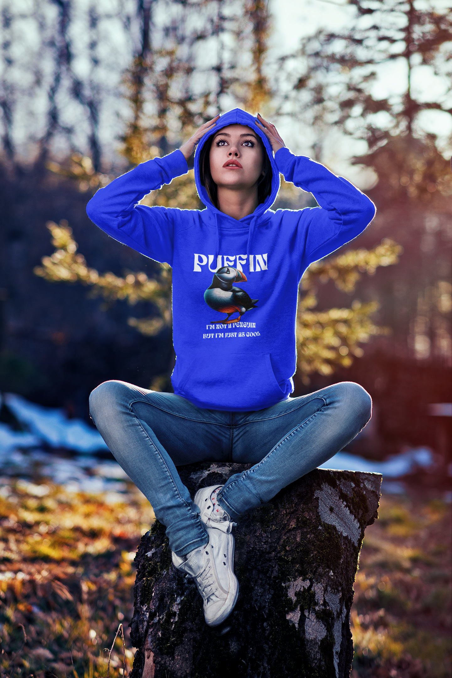 Puffin-Stil – Unisex Hoodie