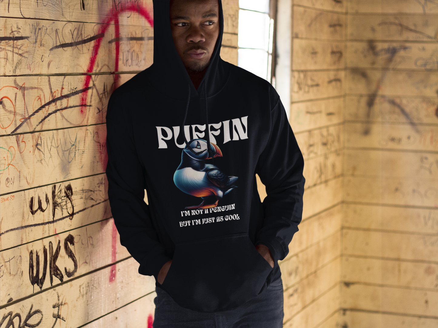 Puffin-Stil – Unisex Hoodie