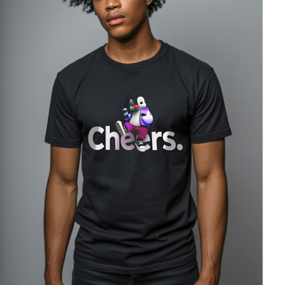 Cheers Vibes Penguin – Unisex T-shirt