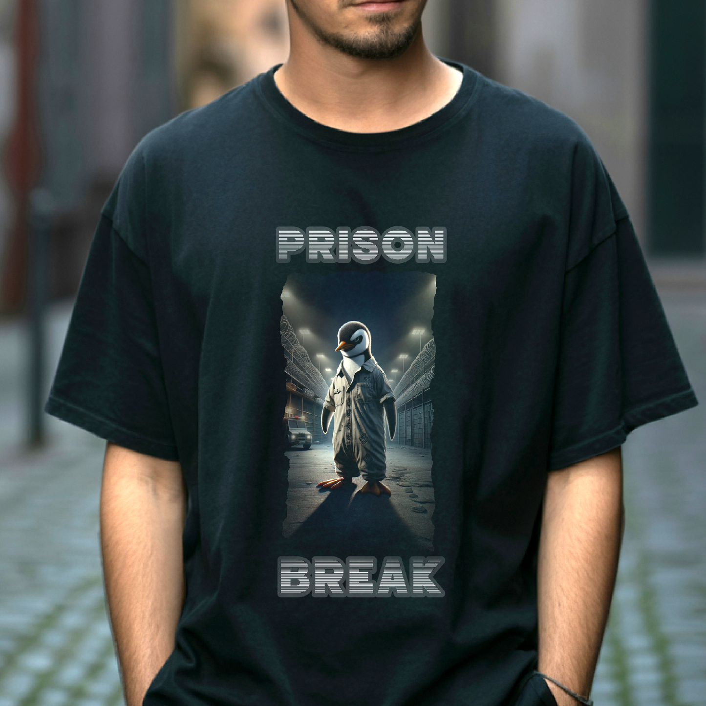 Prison Break Penguin – Unisex T-shirt