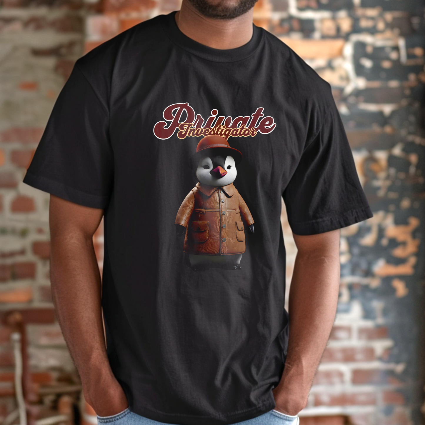Private Investigator Penguin – Unisex T-shirt