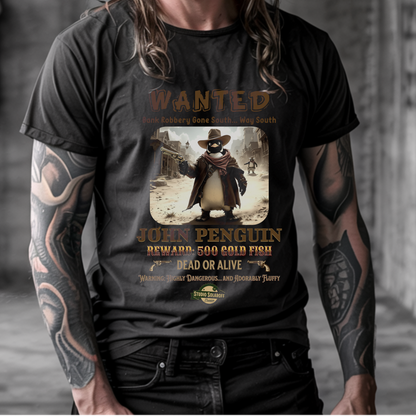 John Penguin – Wild West Outlaw – Unisex T-shirt