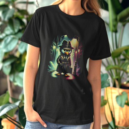 Noir Penguin in the Shadows – Unisex T-shirt