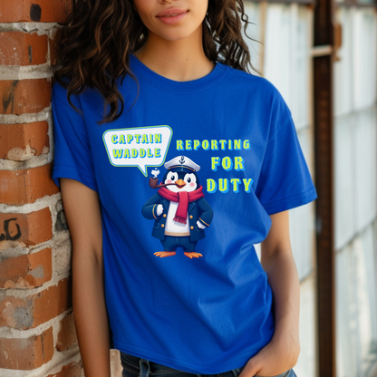 Captain Waddle Reporting for Duty – Unisex T-shirt