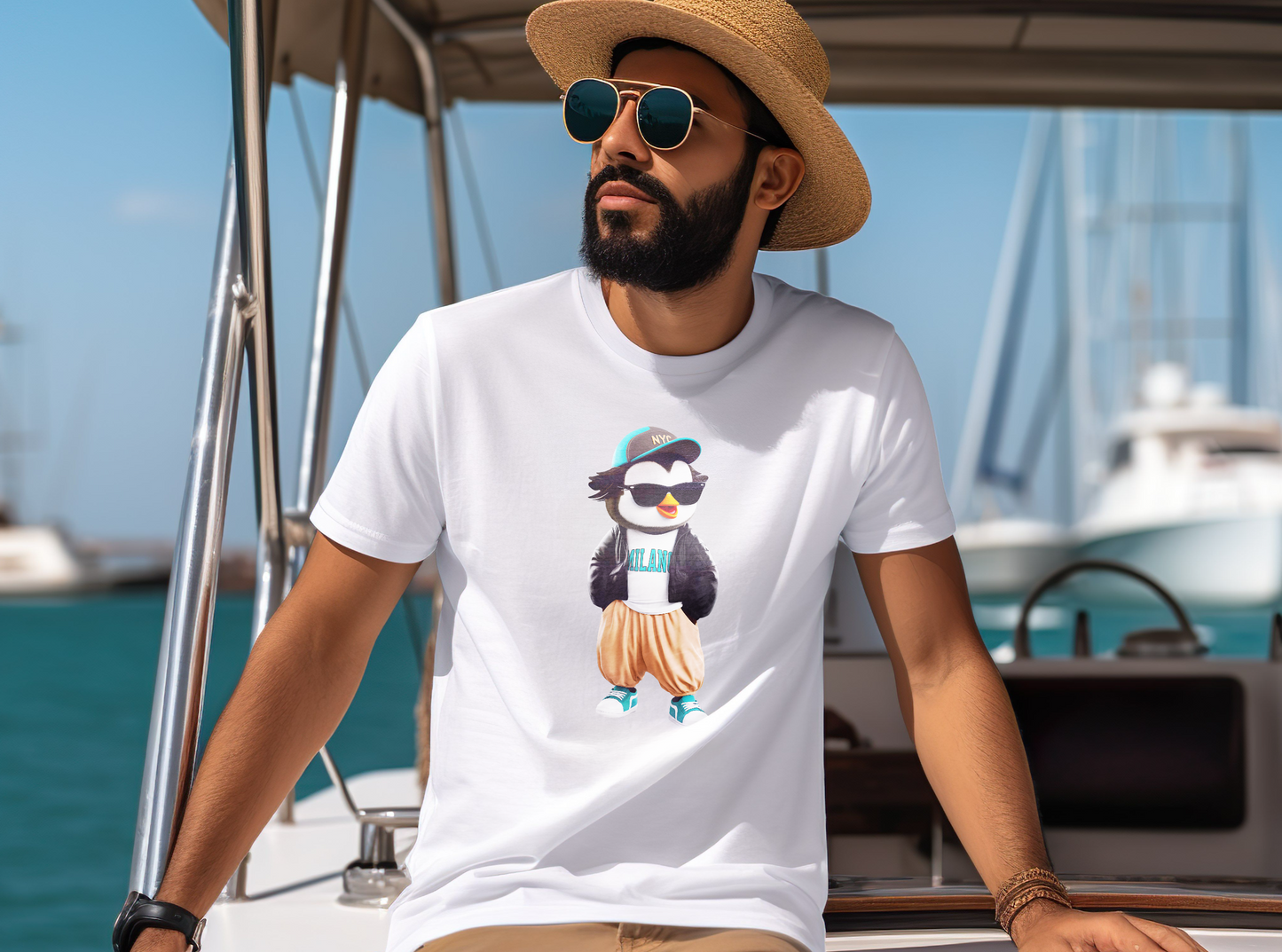 Milano Vibes Penguin – Unisex T-shirt