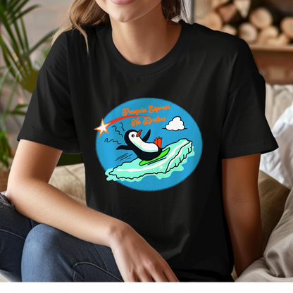 Penguin Express – No Brakes – Unisex T-shirt